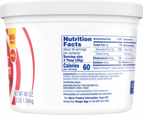 Kroger® Original Sour Cream BIG Deal! Perspective: right