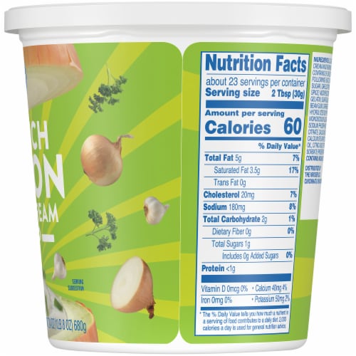 Kroger® French Onion Sour Cream Dip Tub Perspective: right