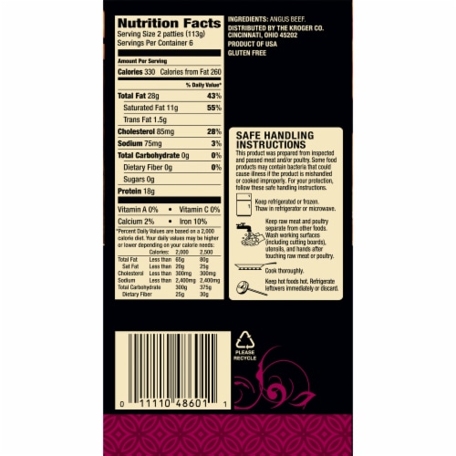 Private Selection® Angus Beef Slider Patties Perspective: right