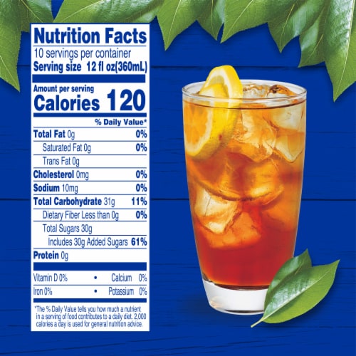 Kroger Decaf Sweet Iced Tea Perspective: right