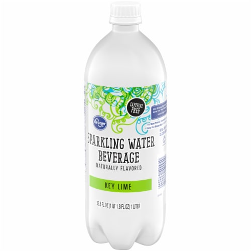 Kroger® Key Lime Flavored Sparkling Bottled Water Perspective: right