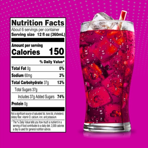 Big K® Fruit Punch Caffeine Free Soda Bottle Perspective: right