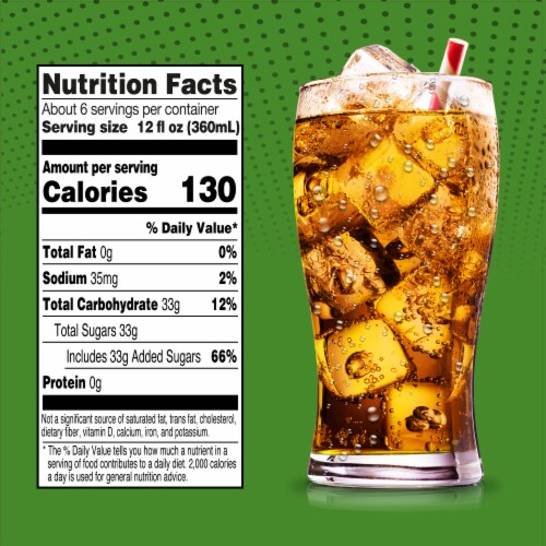 Big K® Ginger Ale Caffeine Free Soda Bottle Perspective: right