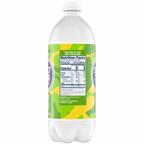 Kroger® Lemon Lime Flavored Seltzer Water Cans Perspective: right