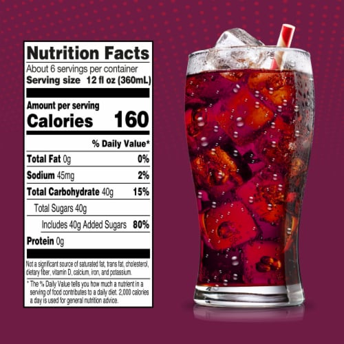 Big K® Cherry Cola Soda Bottle Perspective: right