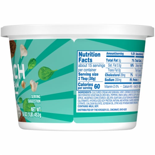 Kroger® Spinach Sour Cream Dip Perspective: right