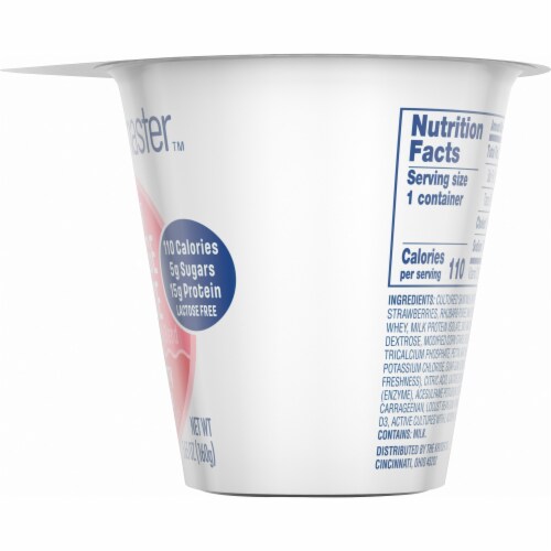 Kroger® CarbMaster™ Strawberry Rhubarb Low Fat Cottage Cheese Perspective: right