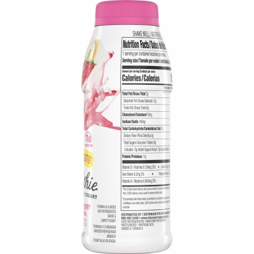 Senor Gusto™ Strawberry Banana Drinkable Yogurt Smoothie Perspective: right