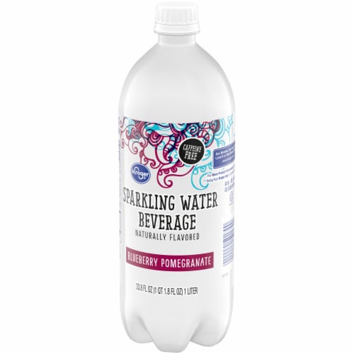 Kroger® Blueberry Pomegranate Flavored Sparkling Bottled Water Perspective: right