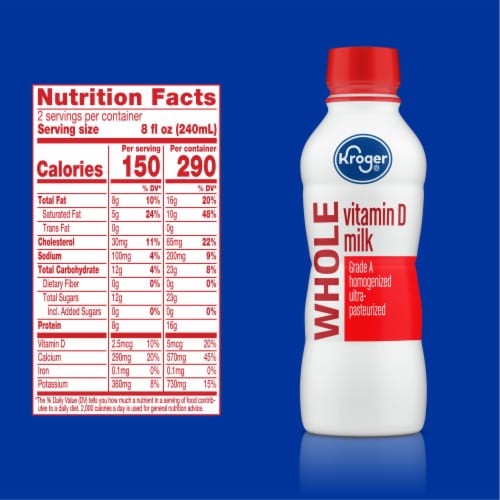 Kroger®  Vitamin D Whole Milk Pint Perspective: right