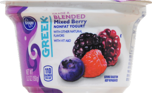 Kroger® Blended Mixed Berry Grade A Nonfat Greek Yogurt Perspective: right