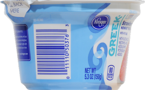 Kroger®  Strawberry Grade A Lite Nonfat Greek Yogurt Perspective: right