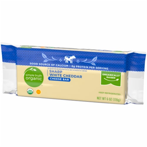 Simple Truth Organic® Sharp White Cheddar Cheese Bar Perspective: right