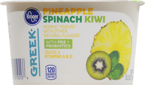 Kroger®  Pineapple Kiwi Spinach Greek Yogurt Perspective: right