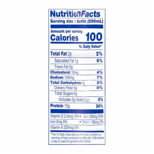 Kroger Carbmaster Blueberry Cream Protein Yogurt Smoothie Perspective: right
