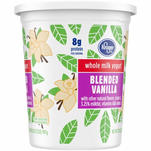 Kroger® Vanilla Whole Milk Yogurt Tub Perspective: right