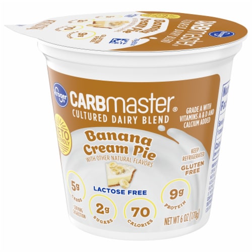 Kroger® CarbMaster® Banana Cream Pie Lactose Free Lowfat Yogurt Perspective: right