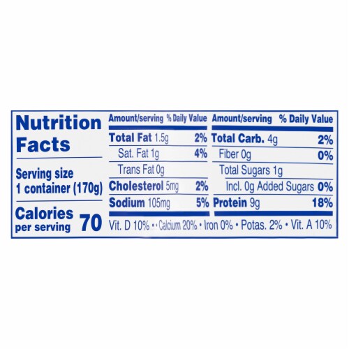 Kroger Carbmaster Cinnamon Roll Lowfat Yogurt Cup Perspective: right