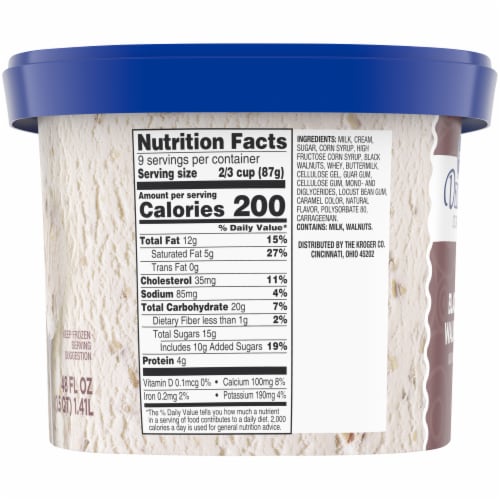 Kroger® Deluxe Black Walnut Ice Cream Tub Perspective: right