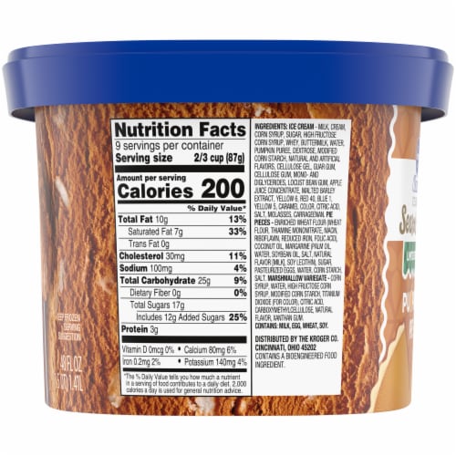 Kroger® Deluxe Season's Best Pumpkin Pie Ice Cream Perspective: right