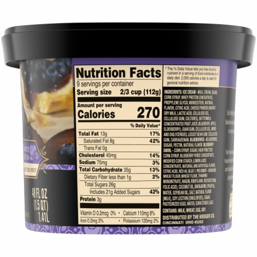 Private Selection™ Maine Blueberry Cheesecake Ice Cream Tub Perspective: right