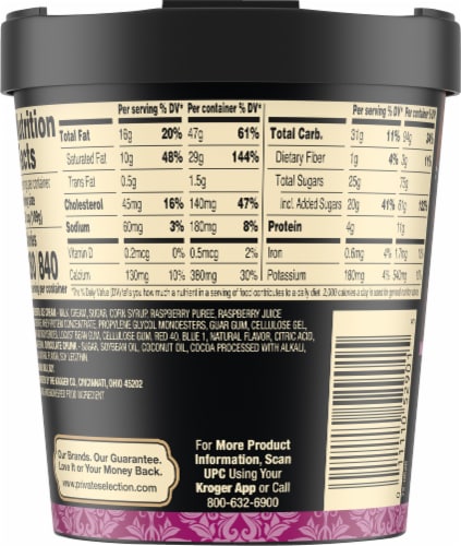 Private Selection® Black Raspberry Chocolate Chunk Ice Cream Perspective: right