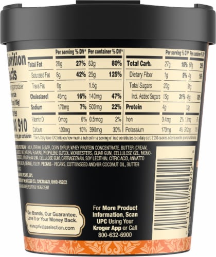 Private Selection® Southern Butter Pecan Ice Cream Pint Perspective: right