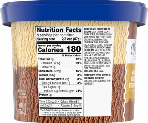 Kroger® Deluxe Best of Both Chocolate & French Vanilla Ice Cream Perspective: right