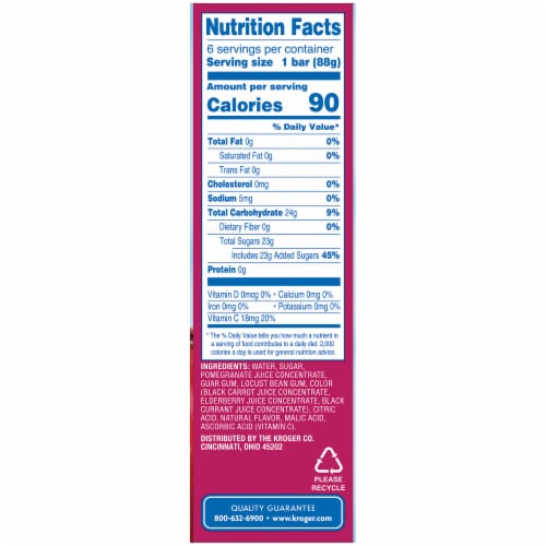 Kroger® Pomegranate Fruit Bars Perspective: right