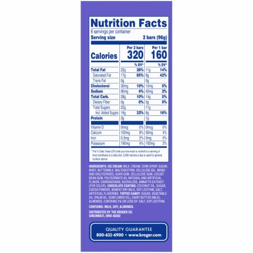 Kroger® Arctic Blasters Toffee Ice Cream Bars Perspective: right