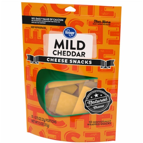 Kroger® Mild Cheddar Snack Cheese Perspective: right