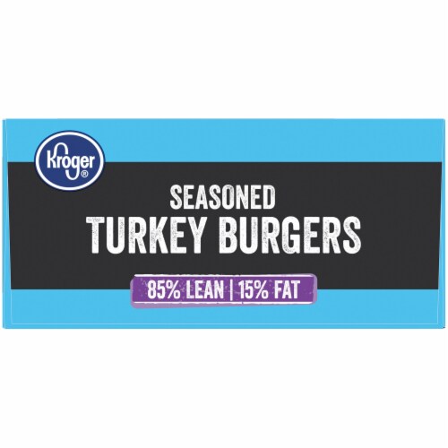 Kroger® 85% Lean Seasoned Turkey Burgers Perspective: right