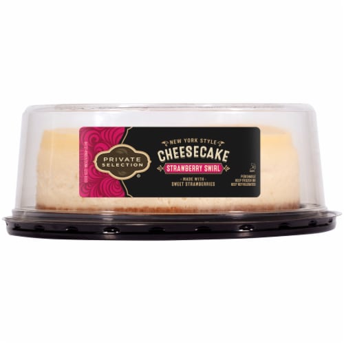 Private Selection® 7-Inch New York Style Strawberry Swirl Cheesecake Perspective: right