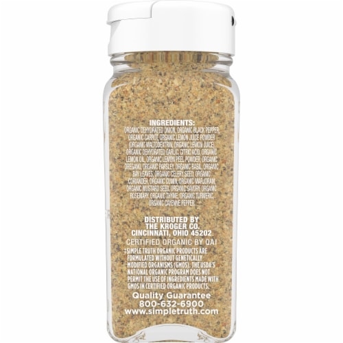 Simple Truth Organic™ Salt Free Lemon Pepper Seasoning Perspective: right