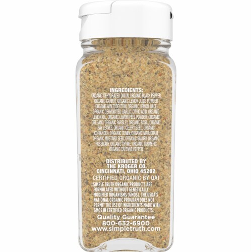 Simple Truth Organic™ Salt Free Lemon Pepper Seasoning Perspective: right
