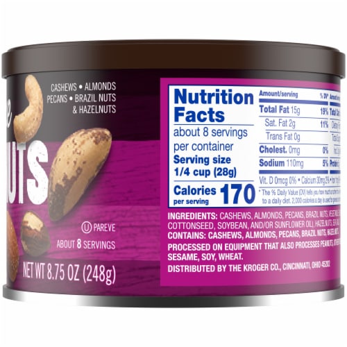Kroger® Deluxe Salted with Sea Salt Mixed Nuts Perspective: right