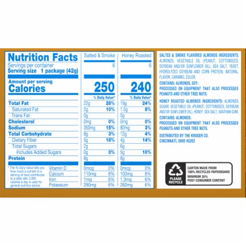 Kroger® Almonds Variety Pack Perspective: right