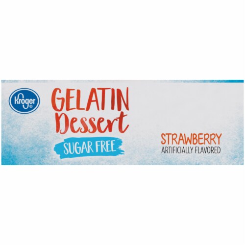 Kroger® Sugar Free Strawberry Flavored Gelatin Dessert, 0.3 oz - Kroger
