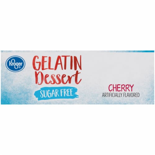 Kroger® Sugar Free Cherry Flavored Gelatin Dessert Perspective: right