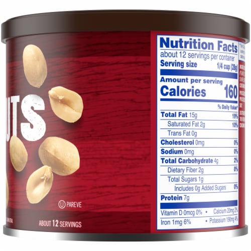 Kroger® Unsalted Peanuts Perspective: right