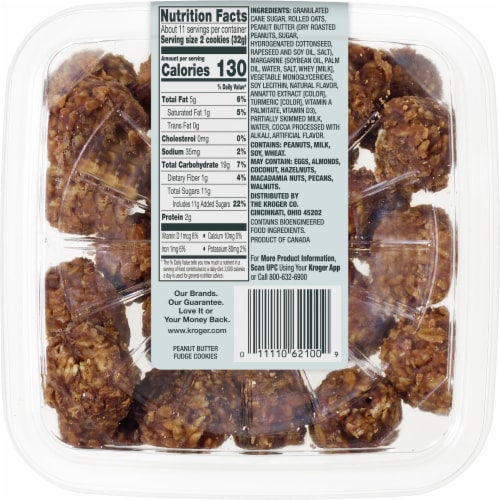 Bakery Fresh Mini Peanut Butter Fudge Cookies Perspective: right