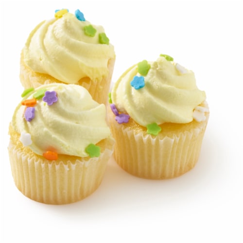 Bakery Fresh Spring Vanilla Cupcakes Perspective: right
