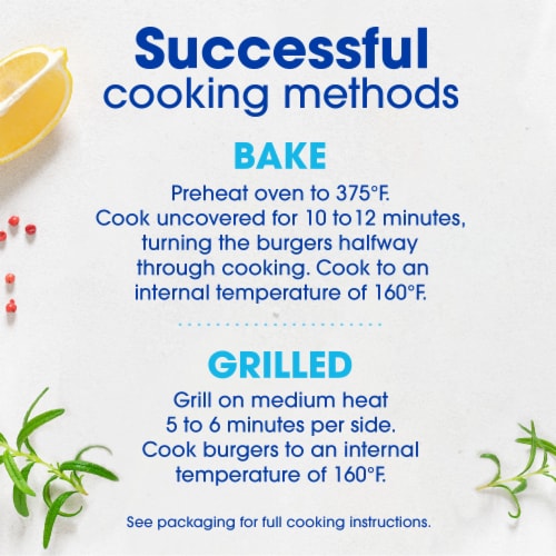 Kroger® Farm Raised Atlantic Salmon Burgers Spicy Cheddar Perspective: right