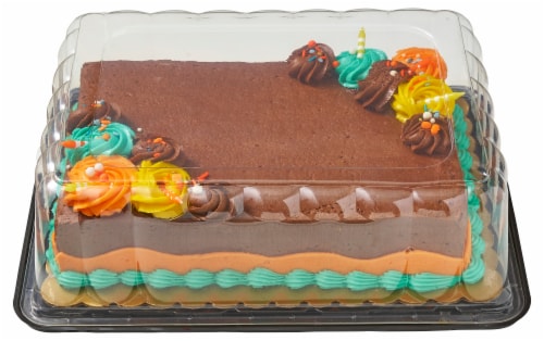 Bakery White Sheet Cake with Buttercream Icing Perspective: right