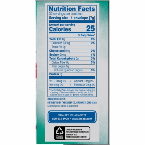 Kroger® Unflavored Gelatin Perspective: right