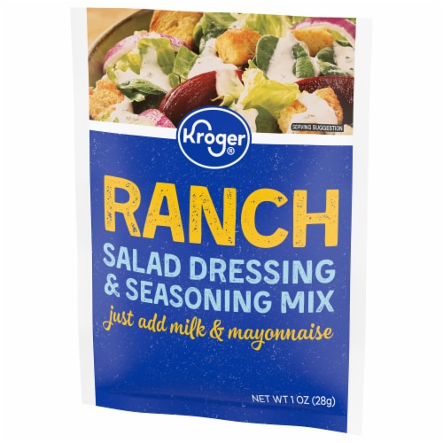 Kroger® Ranch Salad Dressing & Seasoning Mix Packet Perspective: right