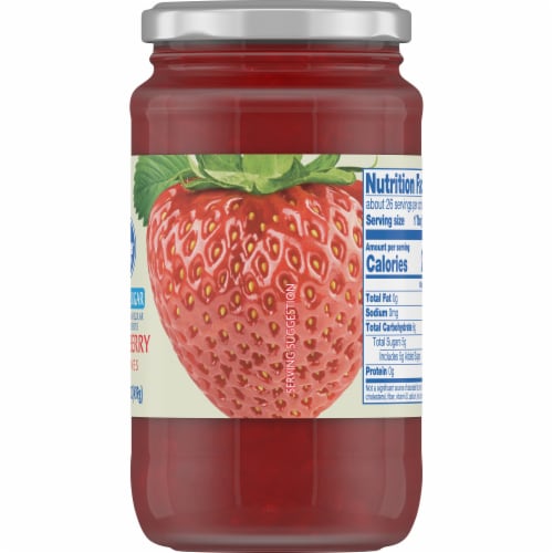 REDUCED SUGAR STRAWBERRY PRESERVES - KROGER - 15.5 OZ Perspective: right