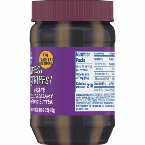 Kroger® Yipes Stripes Grape Jelly & Creamy Peanut Butter Perspective: right