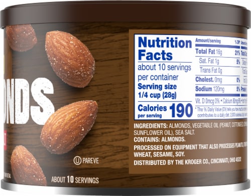 Kroger® Roasted Almonds with Sea Salt Perspective: right