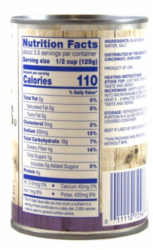Kroger® Black Beans Perspective: right